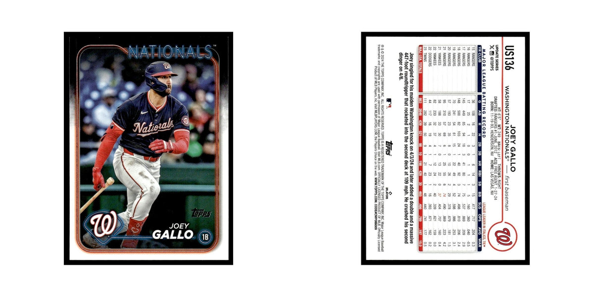 Joey Gallo 2024 Topps Update #US136 Washington Nationals Baseball Card NM