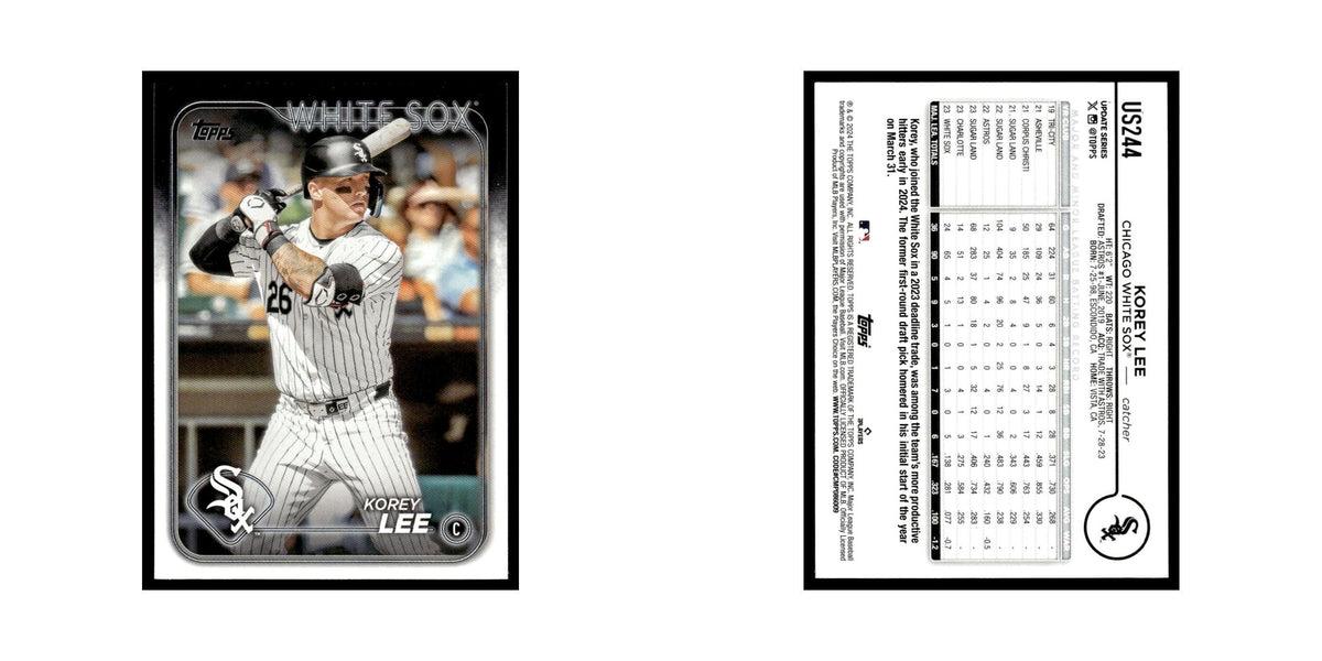 Korey Lee 2024 Topps Update #US244 Chicago White Sox Baseball Card NM