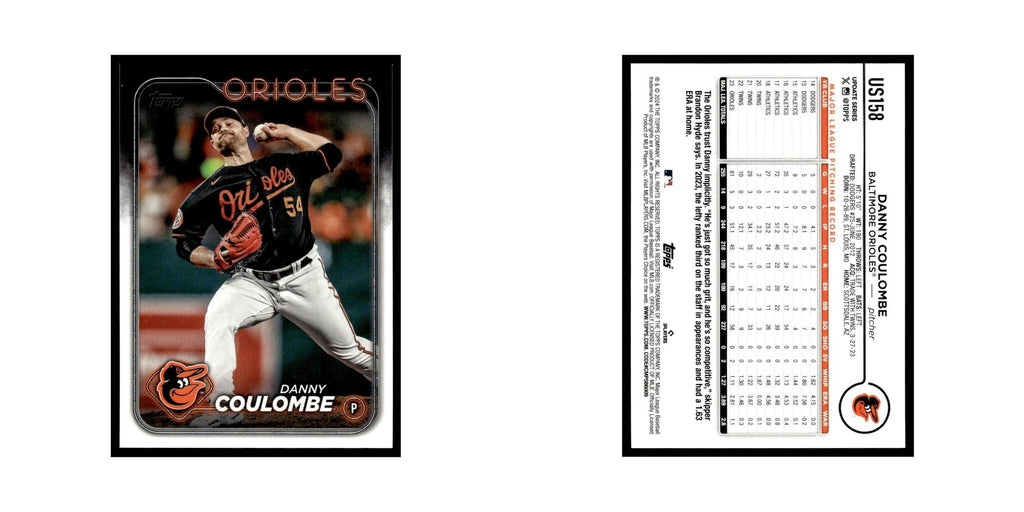 Danny Coulombe 2024 Topps Update #US158 Baltimore Orioles Baseball Card NM