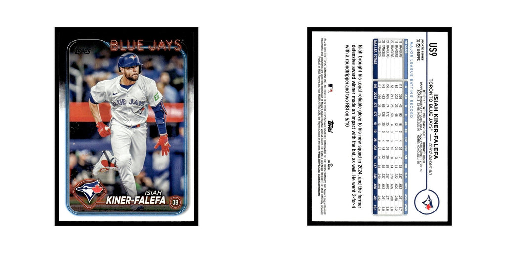 Isiah Kiner-Falefa 2024 Topps Update #US9 Toronto Blue Jays Baseball Card NM