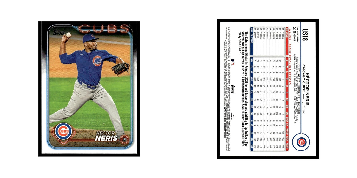 Hector Neris 2024 Topps Update #US18 Chicago Cubs Baseball Card NM
