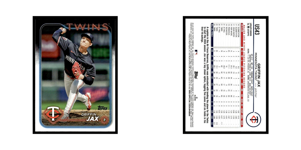 Griffin Jax 2024 Topps Update #US43 Minnesota Twins Baseball Card NM