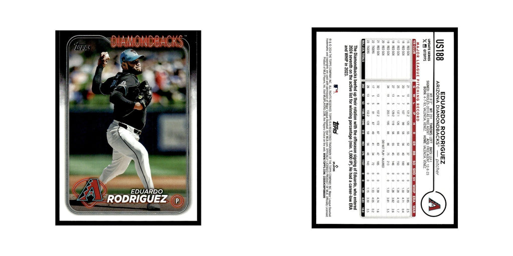 Eduardo Rodriguez 2024 Topps Update #US188 Arizona Diamondbacks Baseball Card NM