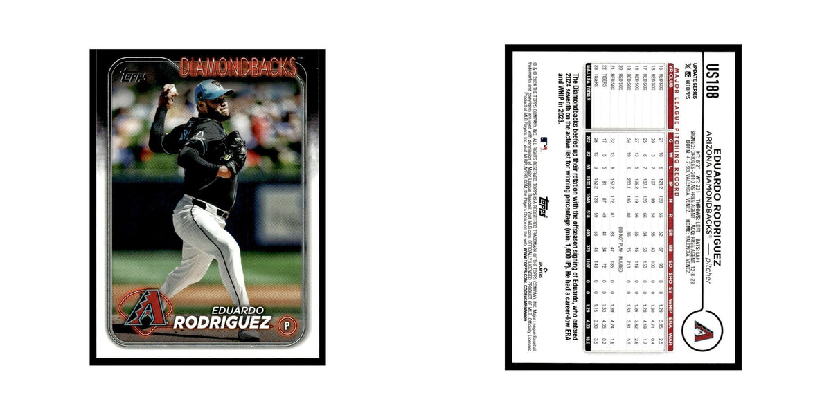 Eduardo Rodriguez 2024 Topps Update #US188 Arizona Diamondbacks Baseball Card NM