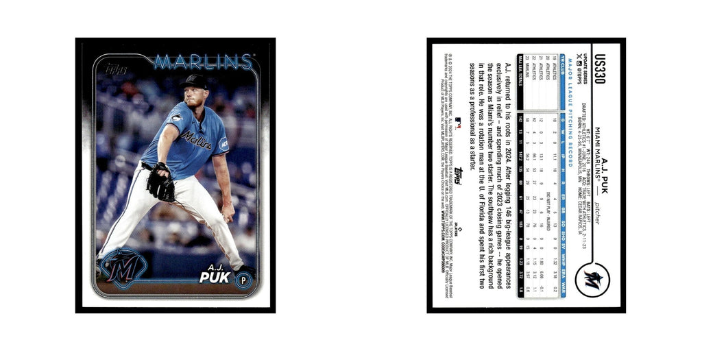 A.J. Puk 2024 Topps Update #US330 Miami Marlins Baseball Card NM