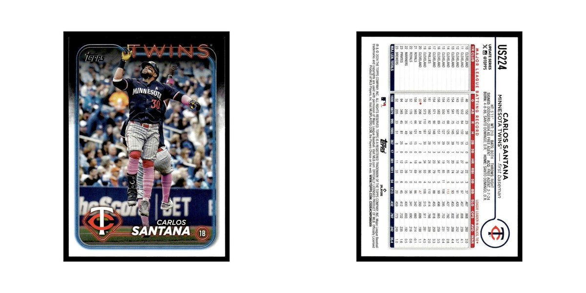 Carlos Santana 2024 Topps Update #US224 Minnesota Twins Baseball Card NM