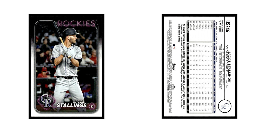 Jacob Stallings 2024 Topps Update #US246 Colorado Rockies Baseball Card NM