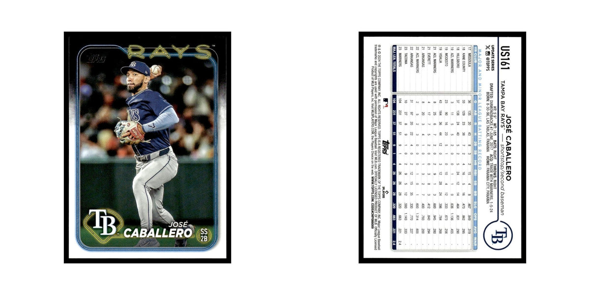 Jose Caballero 2024 Topps Update #US161 Tampa Bay Rays Baseball Card NM