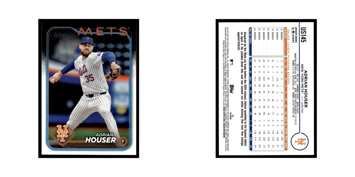 Adrian Houser 2024 Topps Update #US145 New York Mets Baseball Card NM