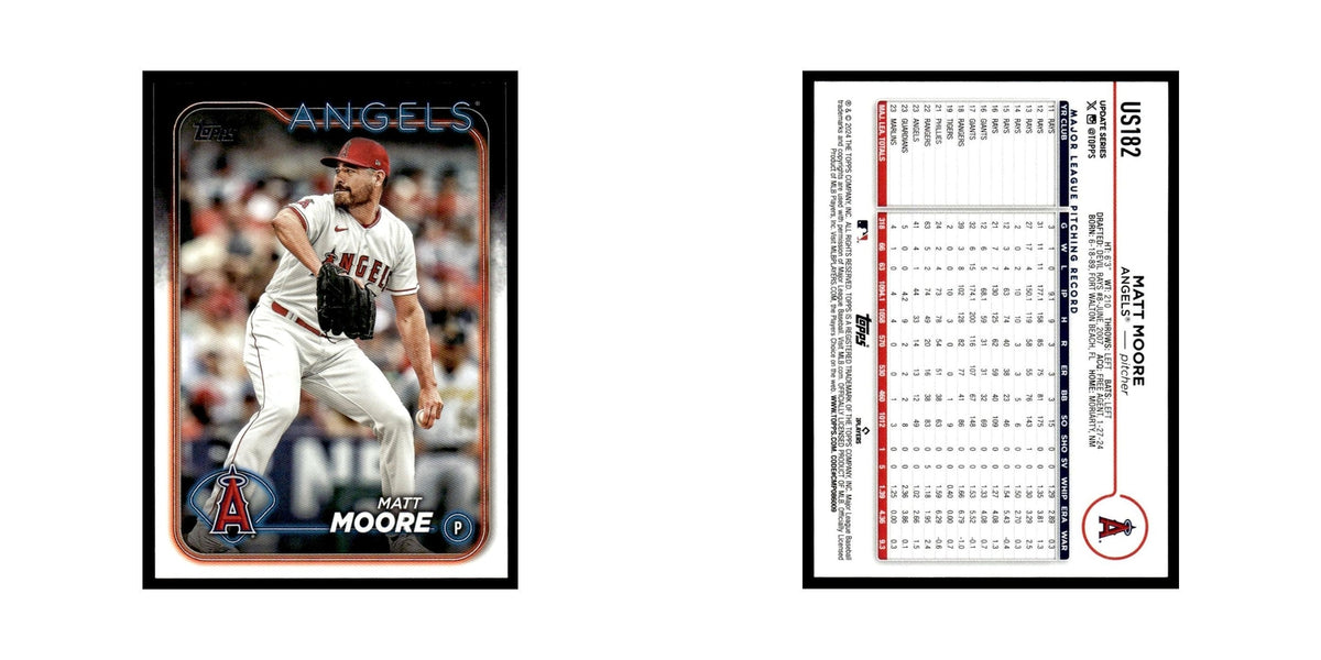 Matt Moore 2024 Topps Update #US182 Los Angeles Angels Baseball Card NM