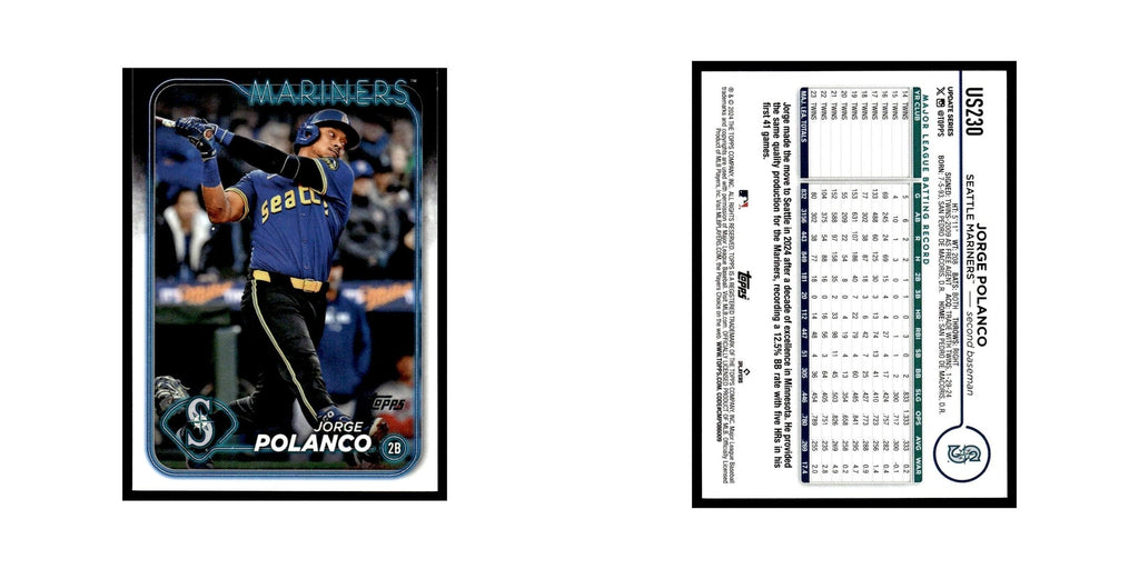 Jorge Polanco 2024 Topps Update #US230 Seattle Mariners Baseball Card NM