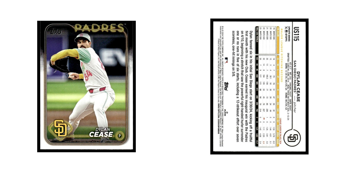 Dylan Cease 2024 Topps Update #US115 San Diego Padres Baseball Card NM