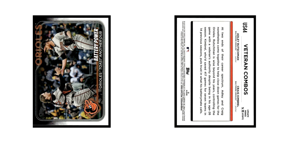 Adley Rutschman   Craig Kimbrel 2024 Topps Update #US44 Baltimore Orioles NM