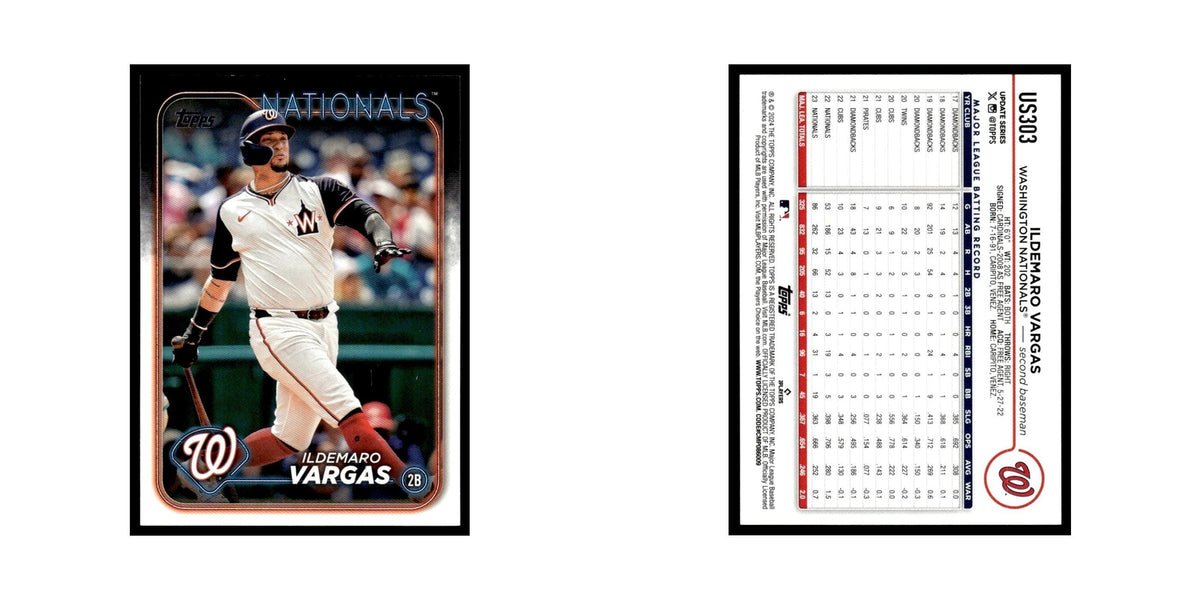 Ildemaro Vargas 2024 Topps Update #US303 Washington Nationals Baseball Card NM