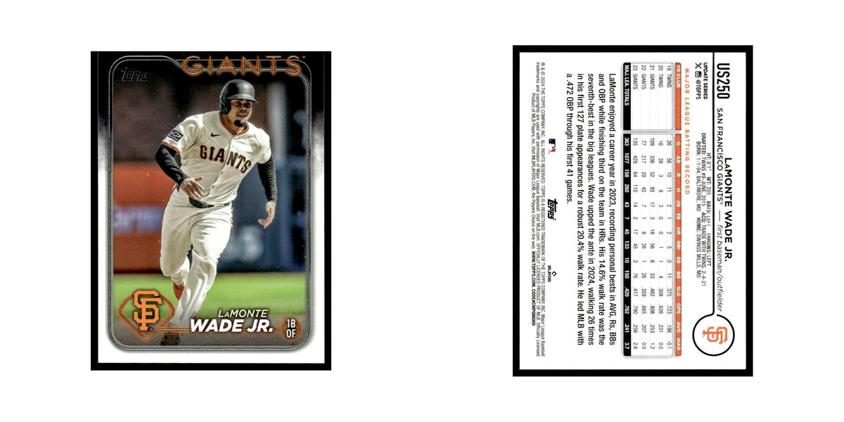 LaMonte Wade Jr. 2024 Topps Update #US250 San Francisco Giants Baseball Card NM