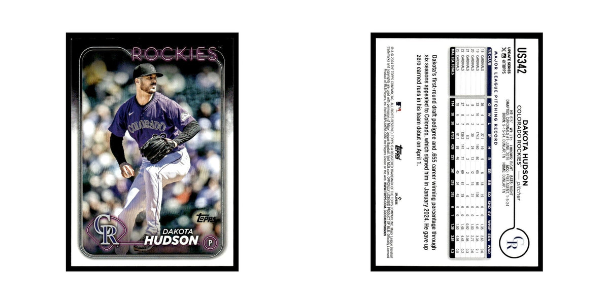 Dakota Hudson 2024 Topps Update #US342 Colorado Rockies Baseball Card NM