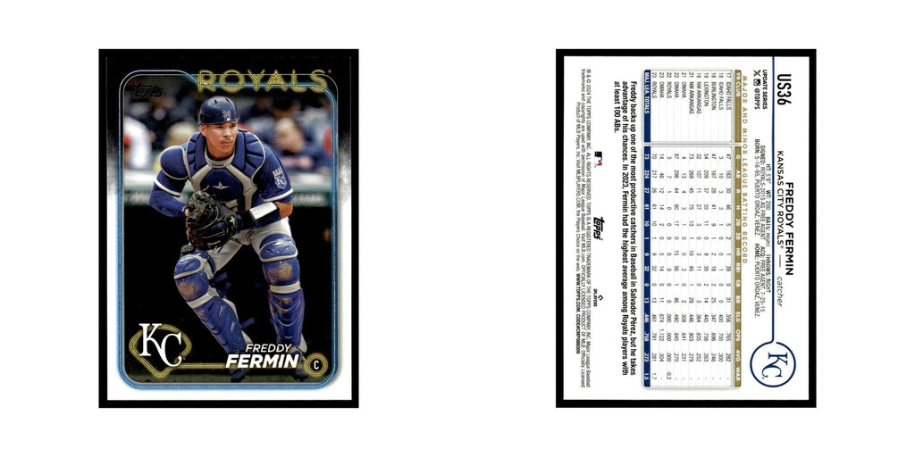 Freddy Fermin 2024 Topps Update #US36 Kansas City Royals Baseball Card NM