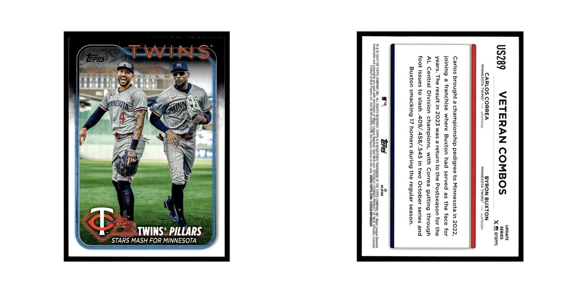 Byron Buxton   Carlos Correa 2024 Topps Update #US289 Minnesota Twins NM