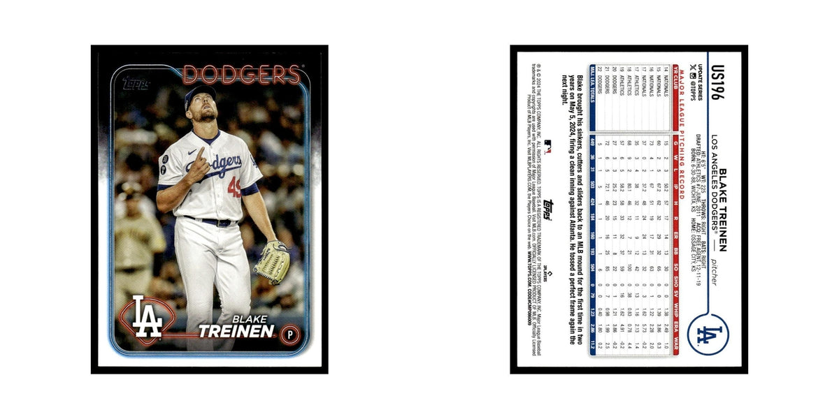 Blake Treinen 2024 Topps Update #US196 Los Angeles Dodgers Baseball Card NM