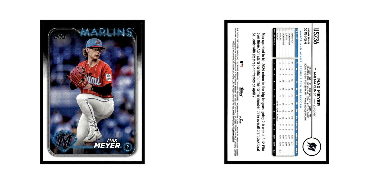 Max Meyer 2024 Topps Update #US236 Miami Marlins Baseball Card NM