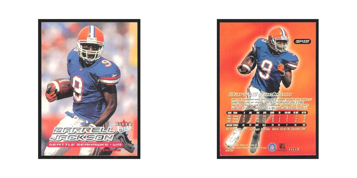 Darrell Jackson Rookie 2000 Fleer Ultra #246 Seattle Seahawks Football Card NM
