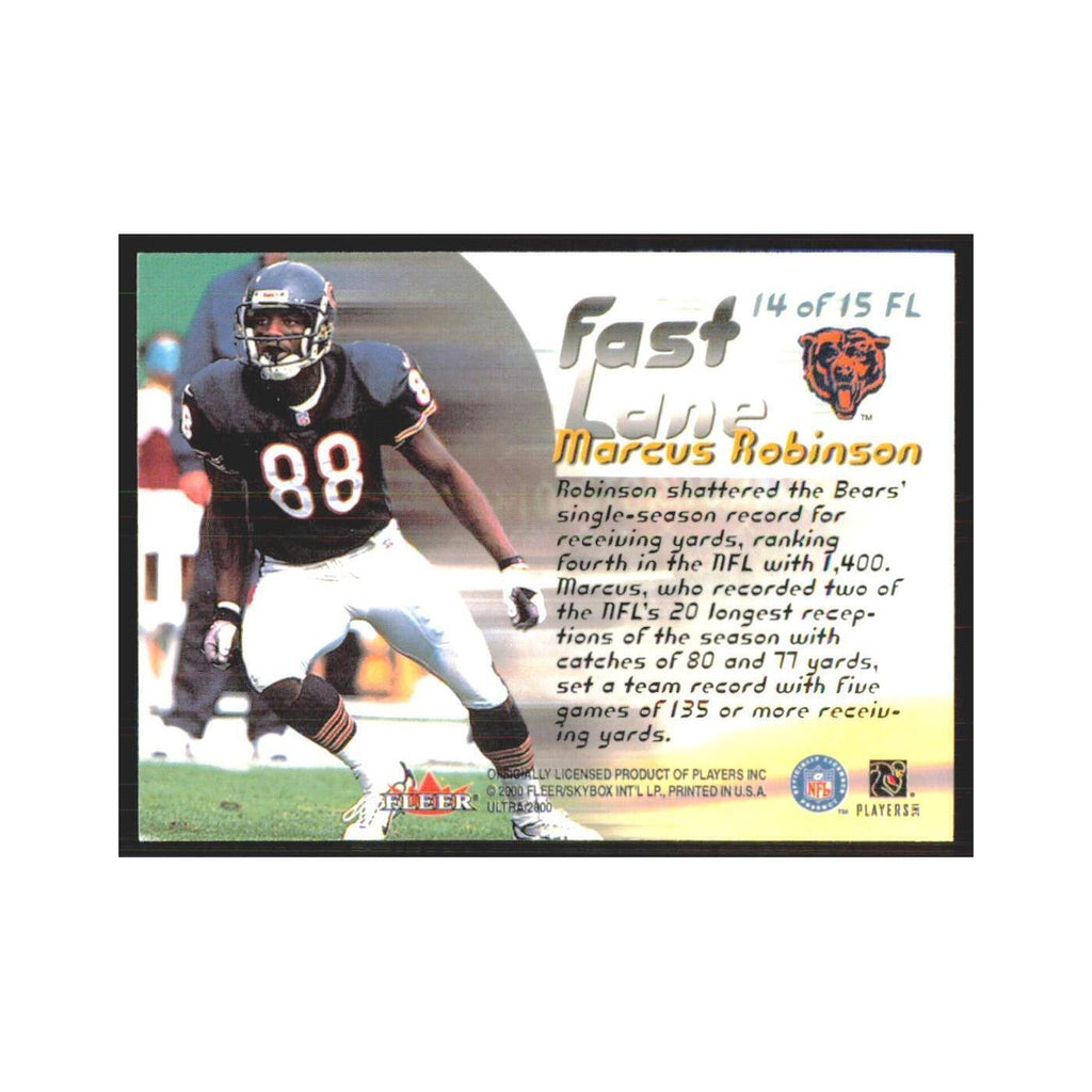 Marcus Robinson 2000 Fleer Ultra #14 Chicago Bears Football Card NM