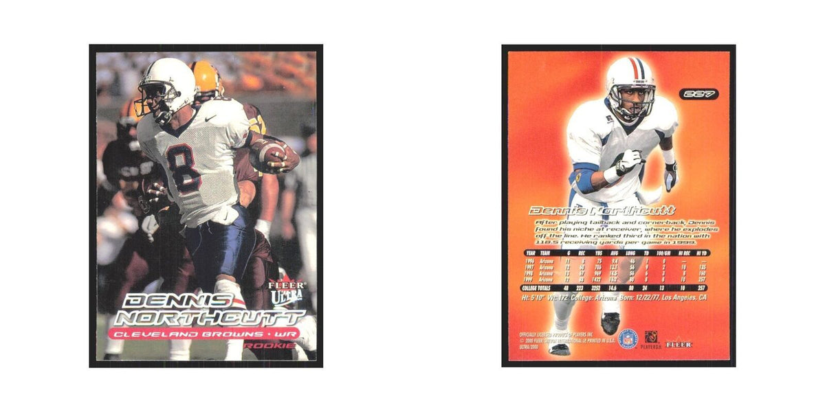 Dennis Northcutt Rookie 2000 Fleer Ultra #287 Cleveland Browns Football Card NM