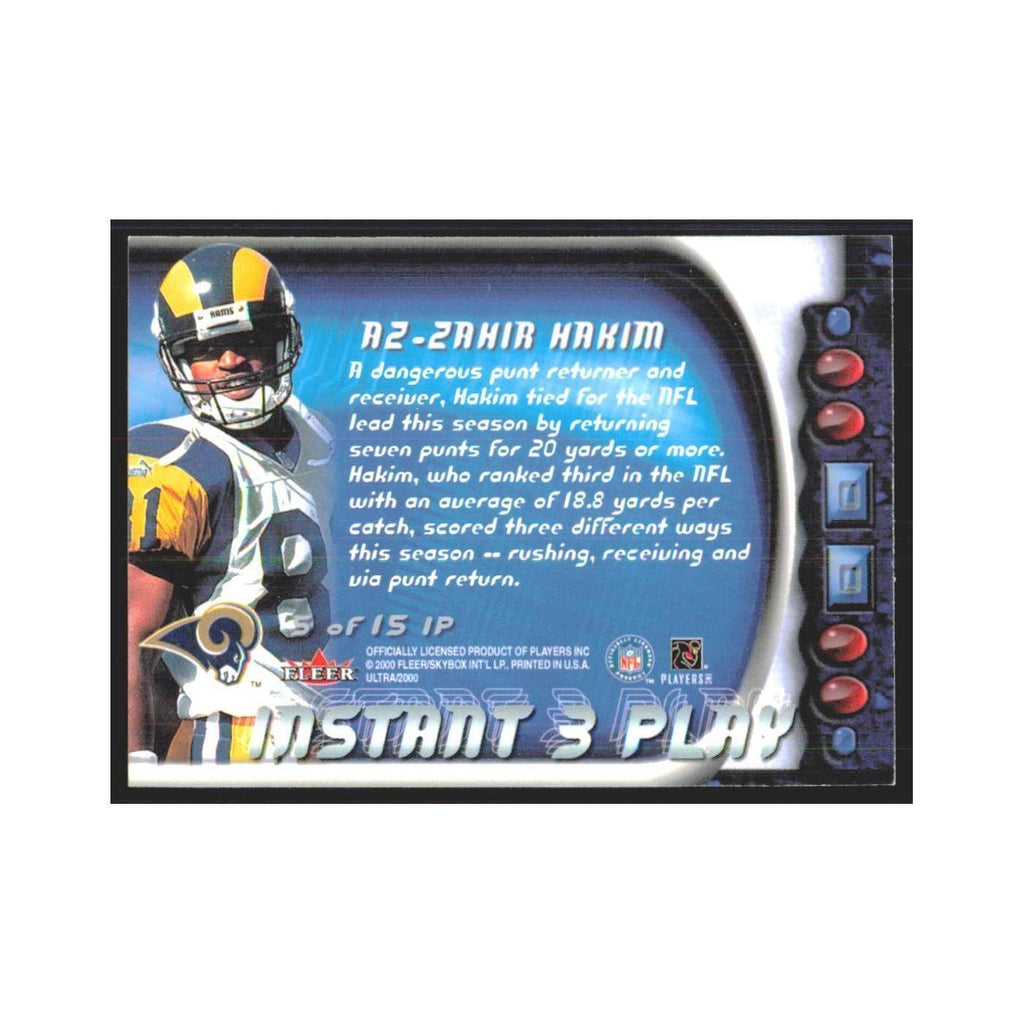 AZ-Zahir Hakim 2000 Fleer Ultra #5 Los Angeles Rams Football Card NM