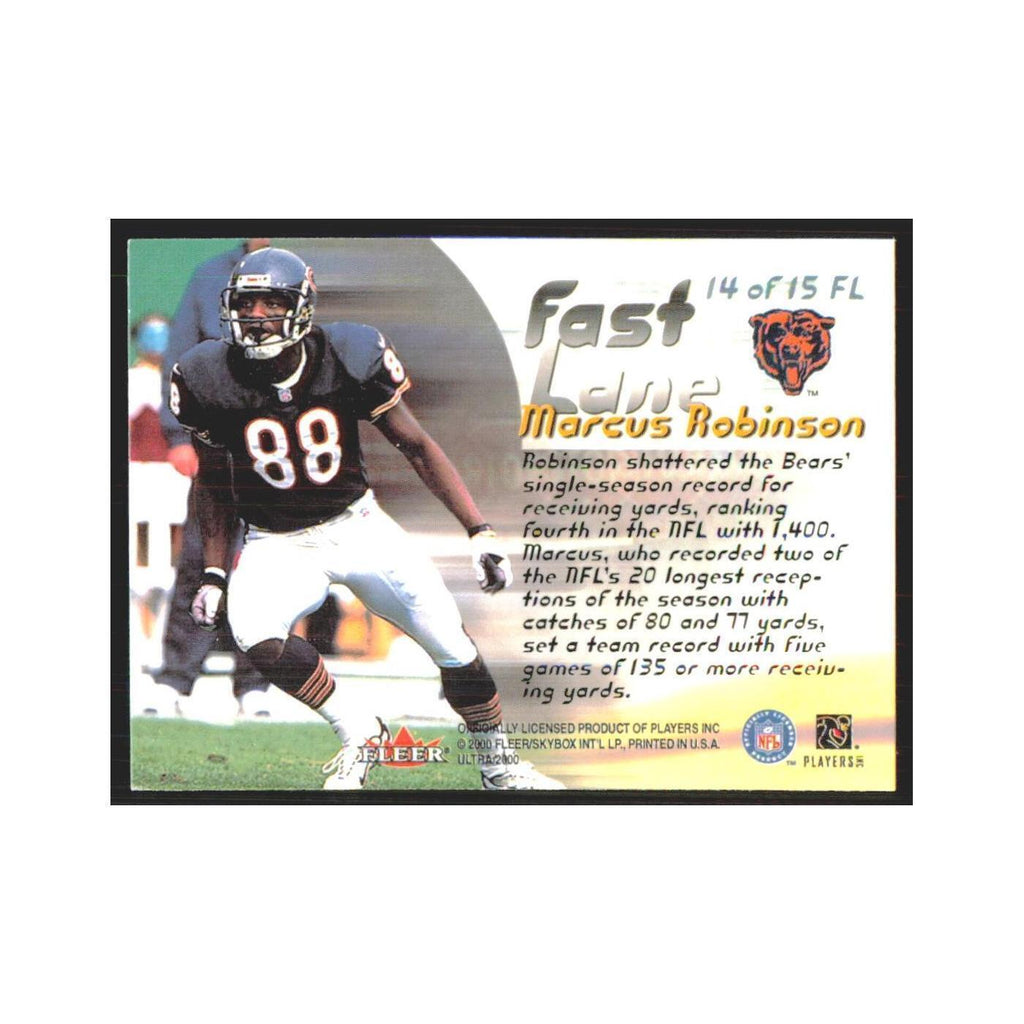 Marcus Robinson 2000 Fleer Ultra #14 Chicago Bears Football Card NM