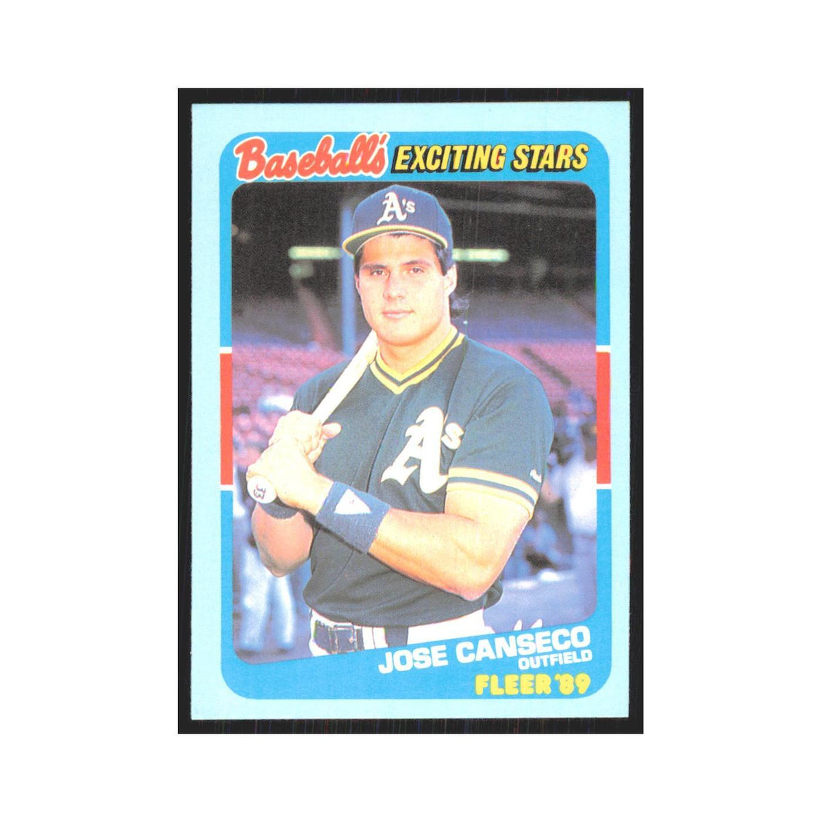 Jose Canseco 1989 Fleer Exciting Stars #3.0 Oakland Athletics Baseball Card NM