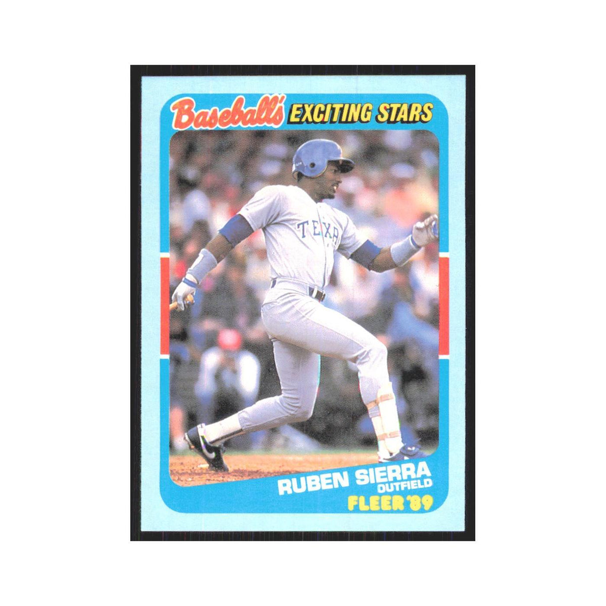 Ruben Sierra 1989 Fleer Exciting Stars #37.0 Texas Rangers Baseball Card NM