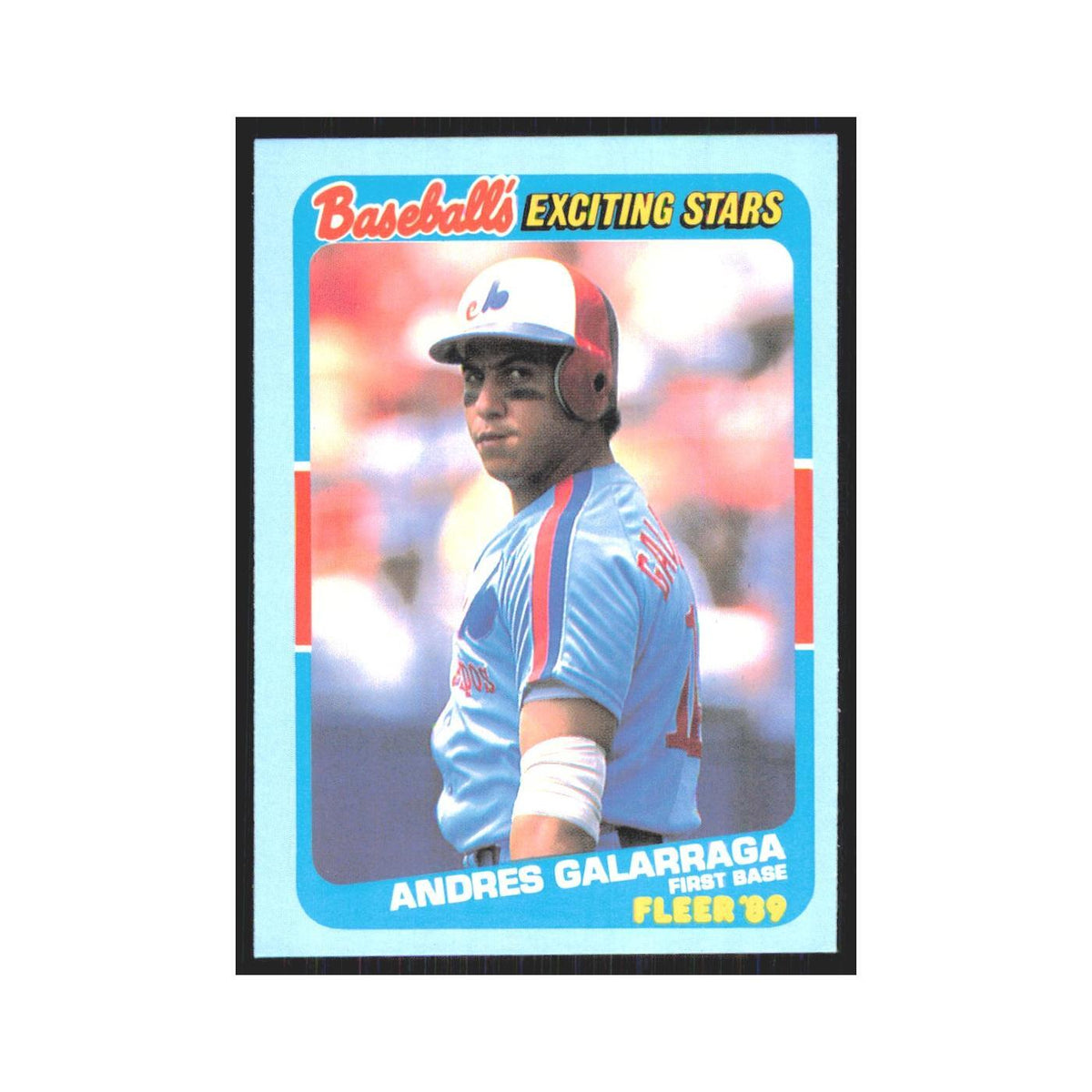 Andres Galarraga 1989 Fleer Exciting Stars #13.0 Montreal Expos Baseball Card NM