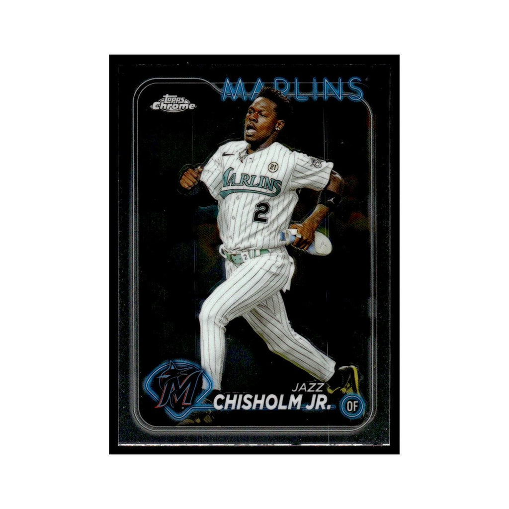 Jazz Chisholm Jr. 2024 Topps Chrome #70 Miami Marlins Baseball Card NM