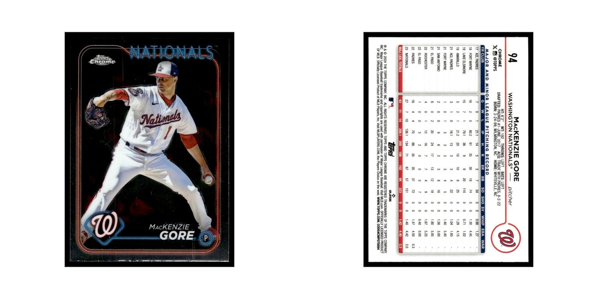 MacKenzie Gore 2024 Topps Chrome #94 Washington Nationals Baseball Card NM