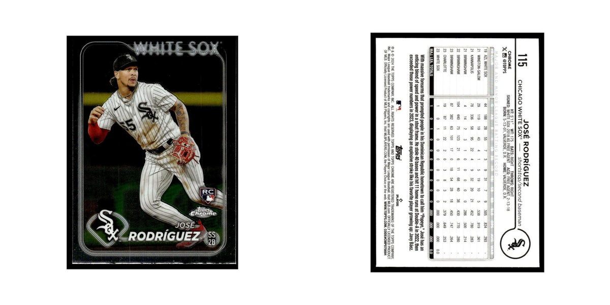 Jose Rodríguez Rookie 2024 Topps Chrome #115 Chicago White Sox Baseball Card NM