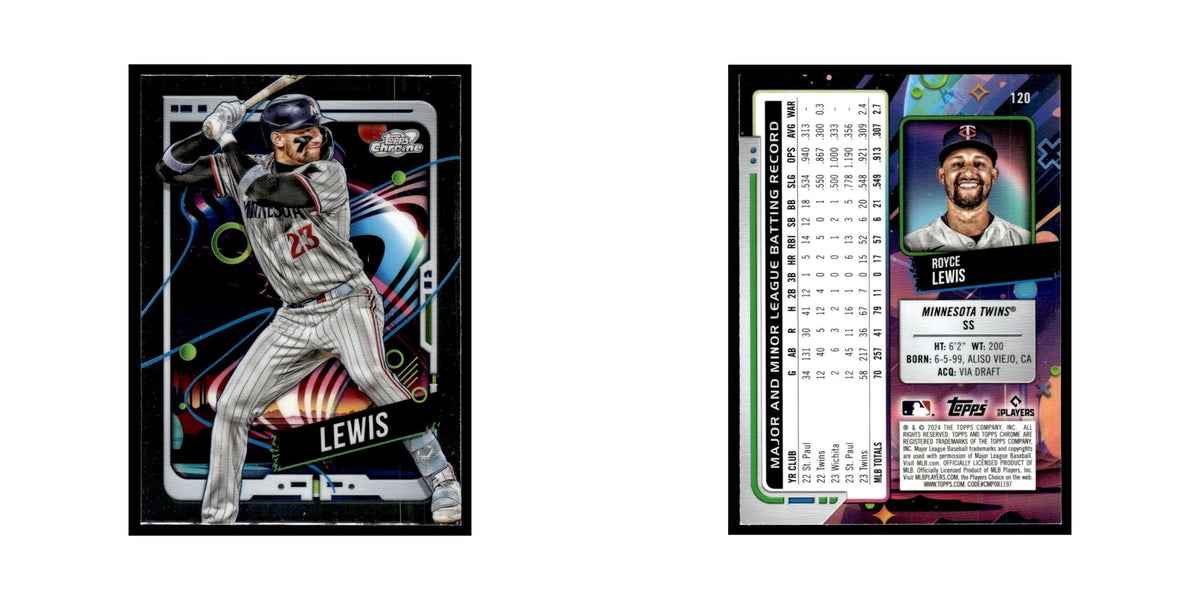 Royce Lewis 2024 Topps Chrome Cosmic #120 Minnesota Twins Baseball Card NM