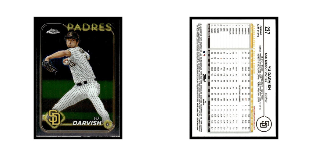 Yu Darvish 2024 Topps Chrome #237 San Diego Padres Baseball Card NM