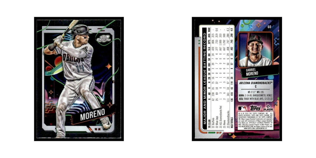 Gabriel Moreno 2024 Topps Chrome Cosmic #60 Arizona Diamondbacks NM