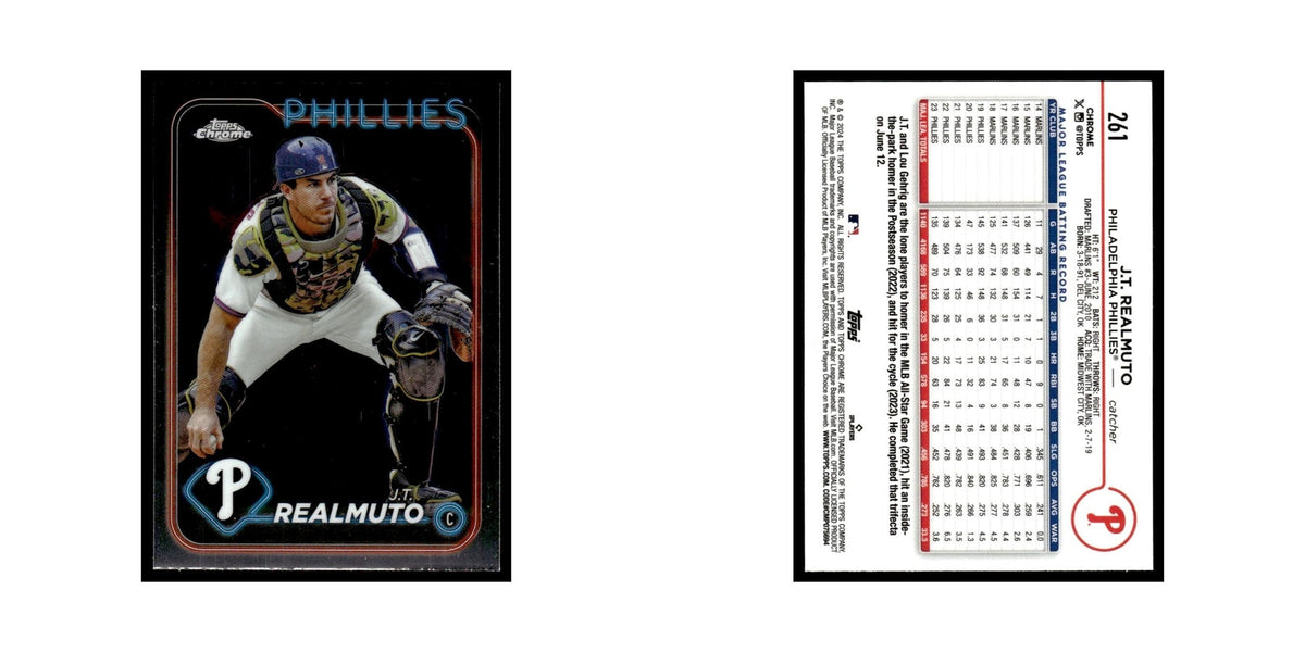 J.T. Realmuto 2024 Topps Chrome #261 Philadelphia Phillies Baseball Card NM