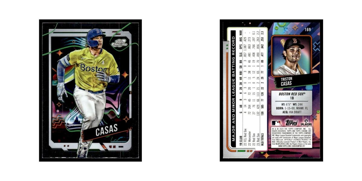 Triston Casas 2024 Topps Chrome Cosmic #169 Boston Red Sox Baseball Card NM