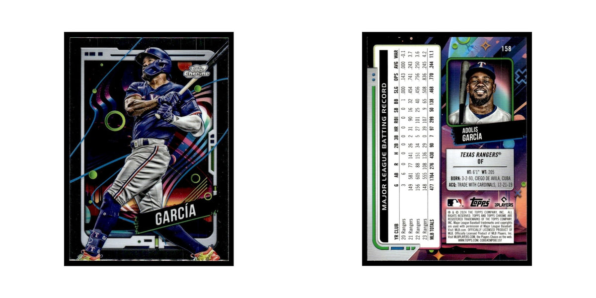 Adolis García 2024 Topps Chrome Cosmic #158 Texas Rangers Baseball Card NM