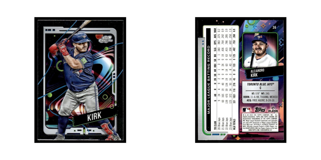 Alejandro Kirk 2024 Topps Chrome Cosmic #36 Toronto Blue Jays Baseball Card NM