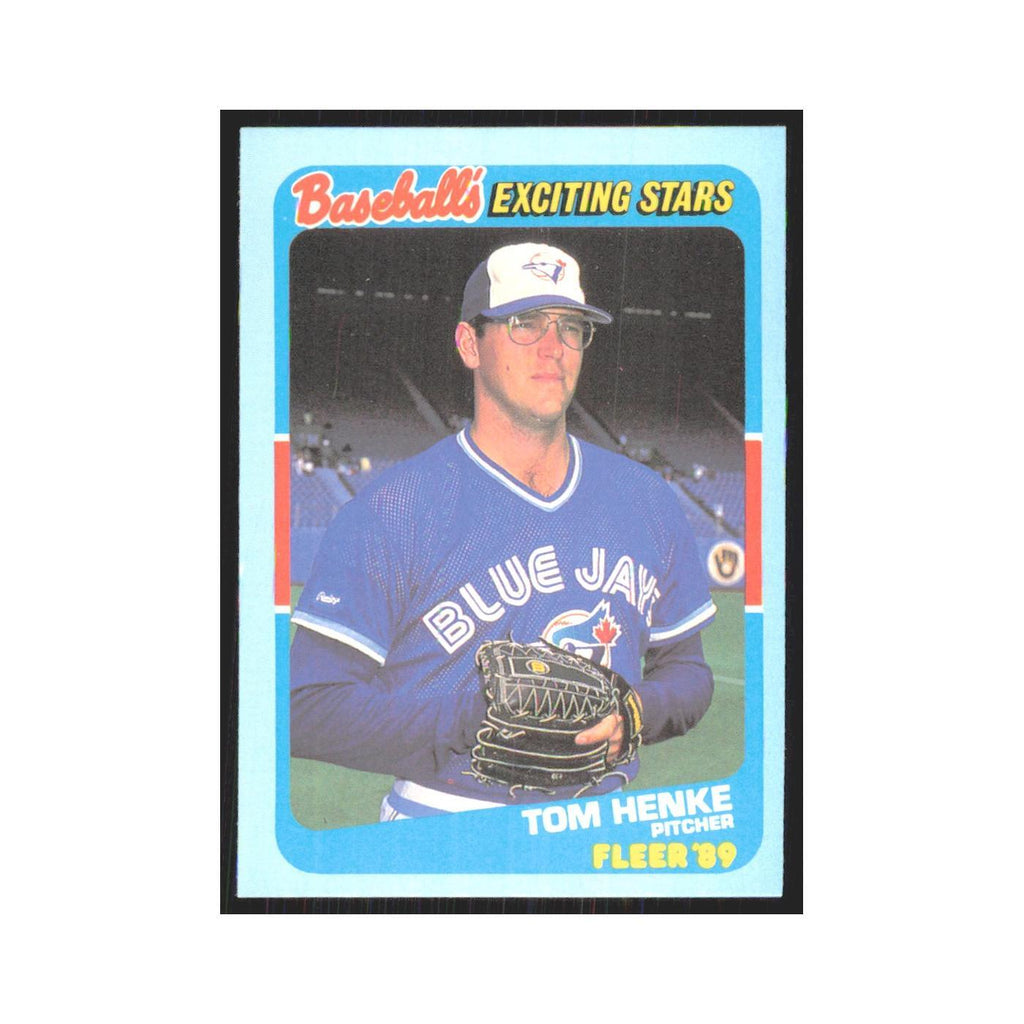 Tom Henke 1989 Fleer Exciting Stars #22.0 Toronto Blue Jays Baseball Card NM