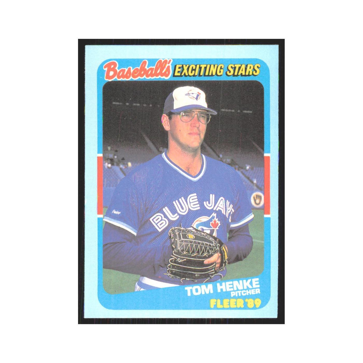 Tom Henke 1989 Fleer Exciting Stars #22.0 Toronto Blue Jays Baseball Card NM