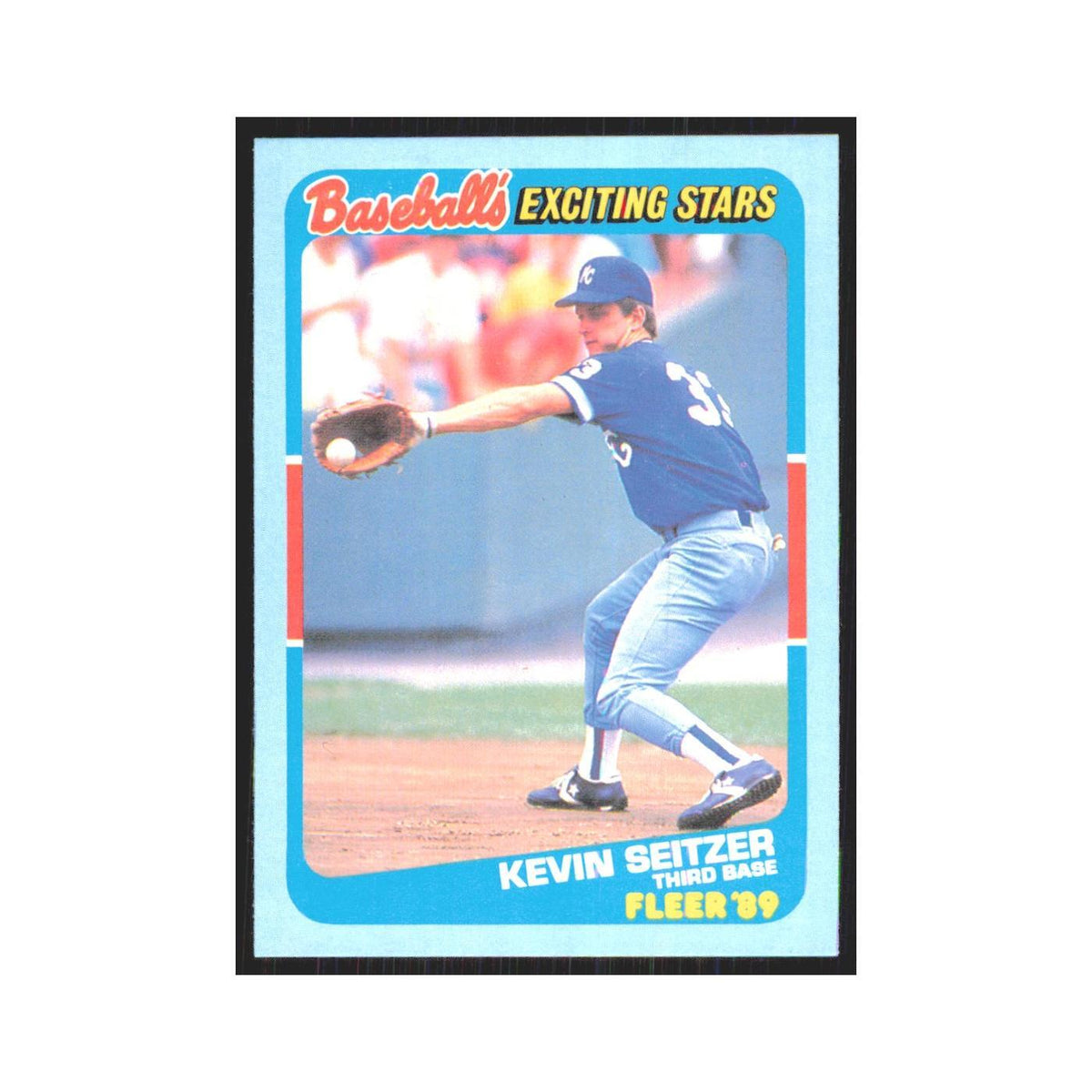 Kevin Seitzer 1989 Fleer Exciting Stars #36.0 Kansas City Royals NM