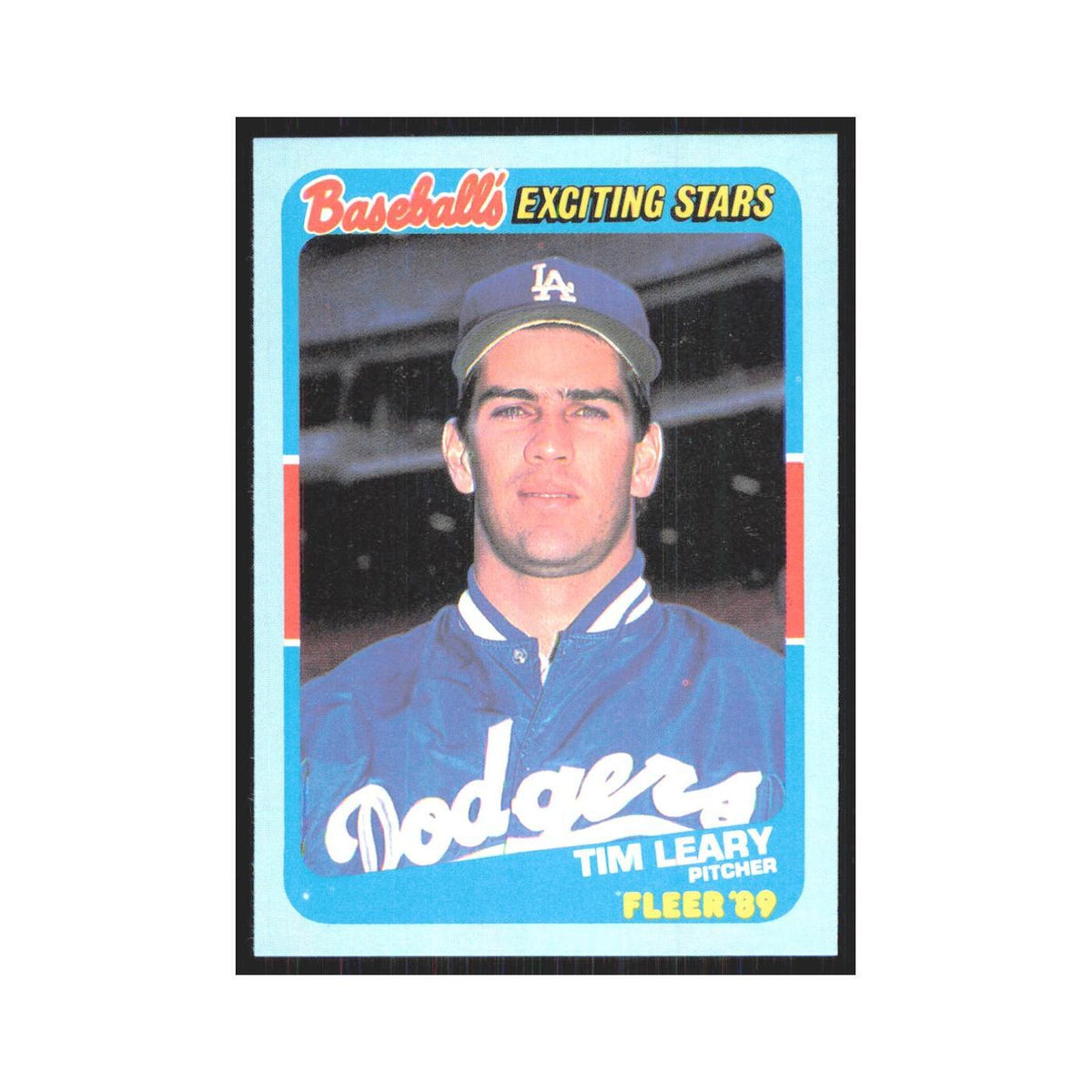 Tim Leary 1989 Fleer Exciting Stars #30.0 Los Angeles Dodgers Baseball Card NM