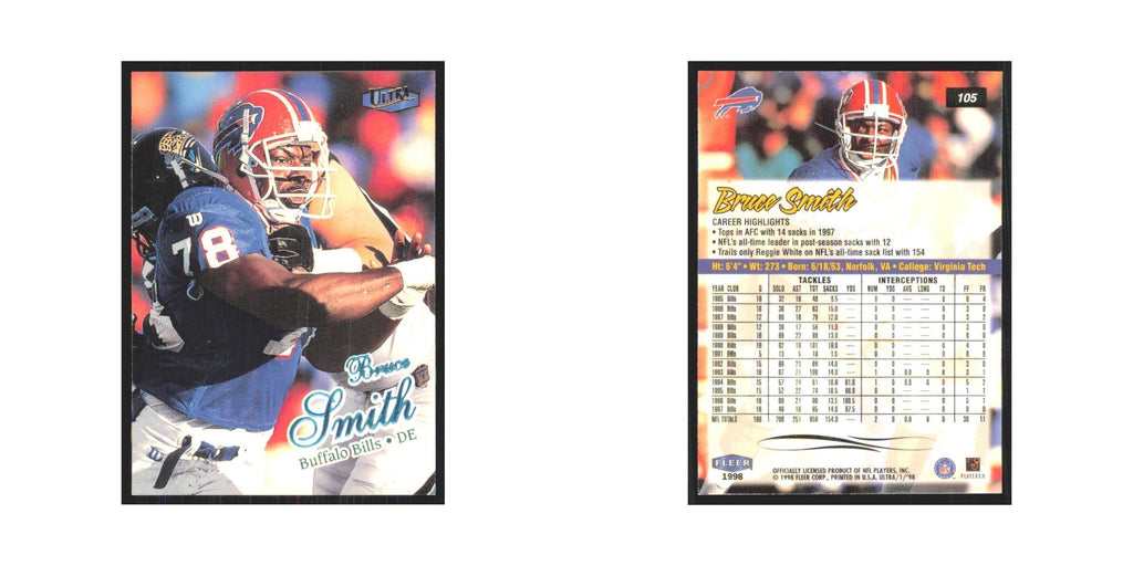 Brucee Smith 1998 Fleer Ultra #105 Buffalo Bills Football Card NM