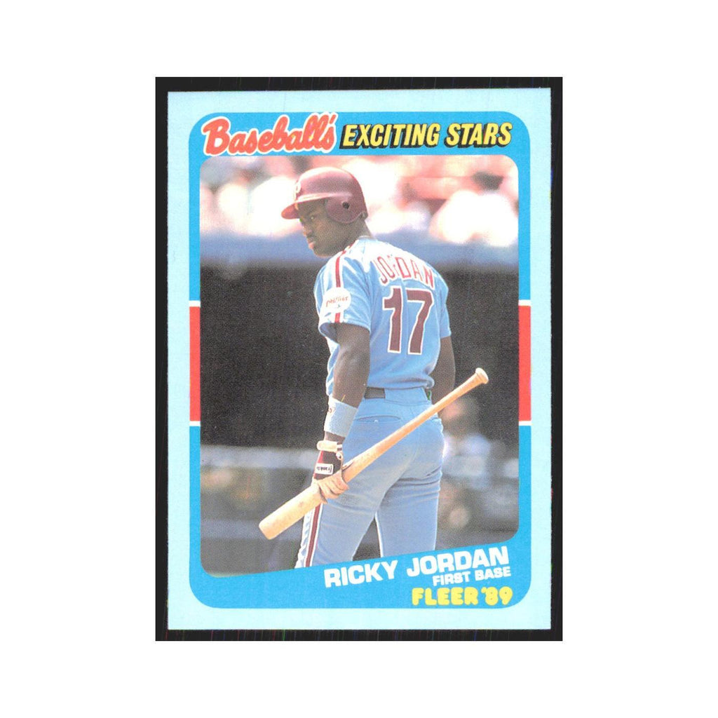 Ricky Jordan 1989 Fleer Exciting Stars #27.0 Philadelphia Phillies NM