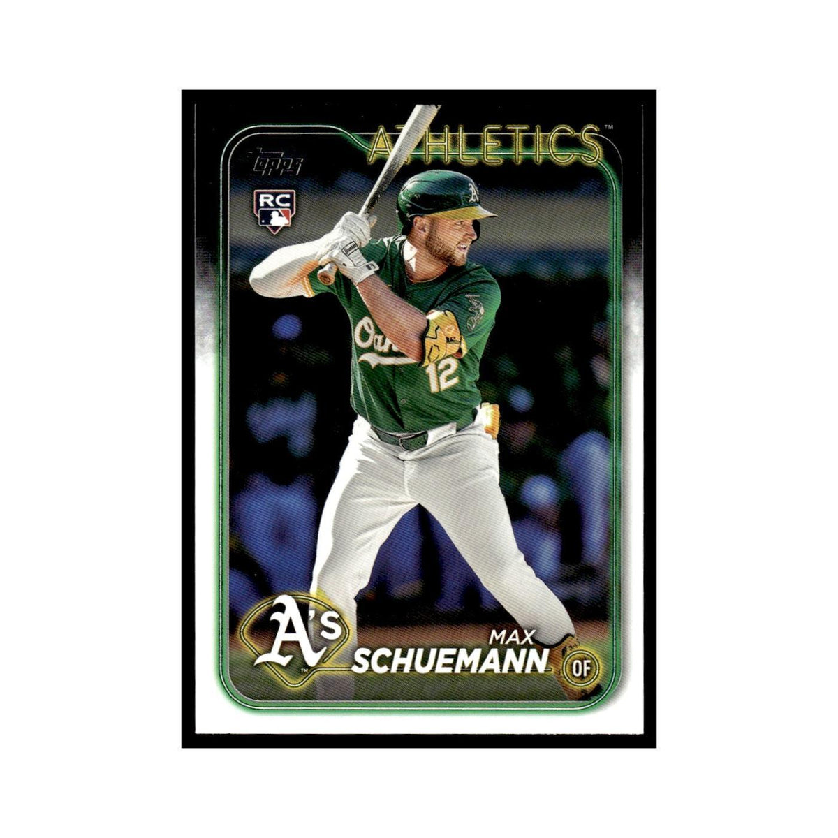 Max Schuemann Rookie 2024 Topps Update #US220 Oakland Athletics Baseball Card NM