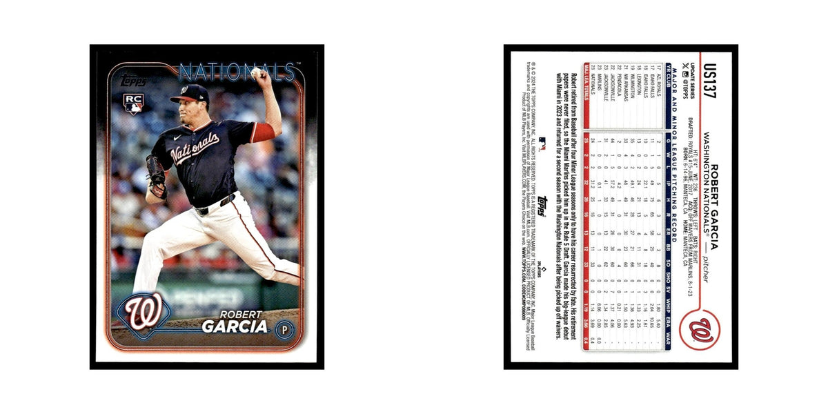 Robert Garcia Rookie 2024 Topps Update #US137 Washington Nationals NM